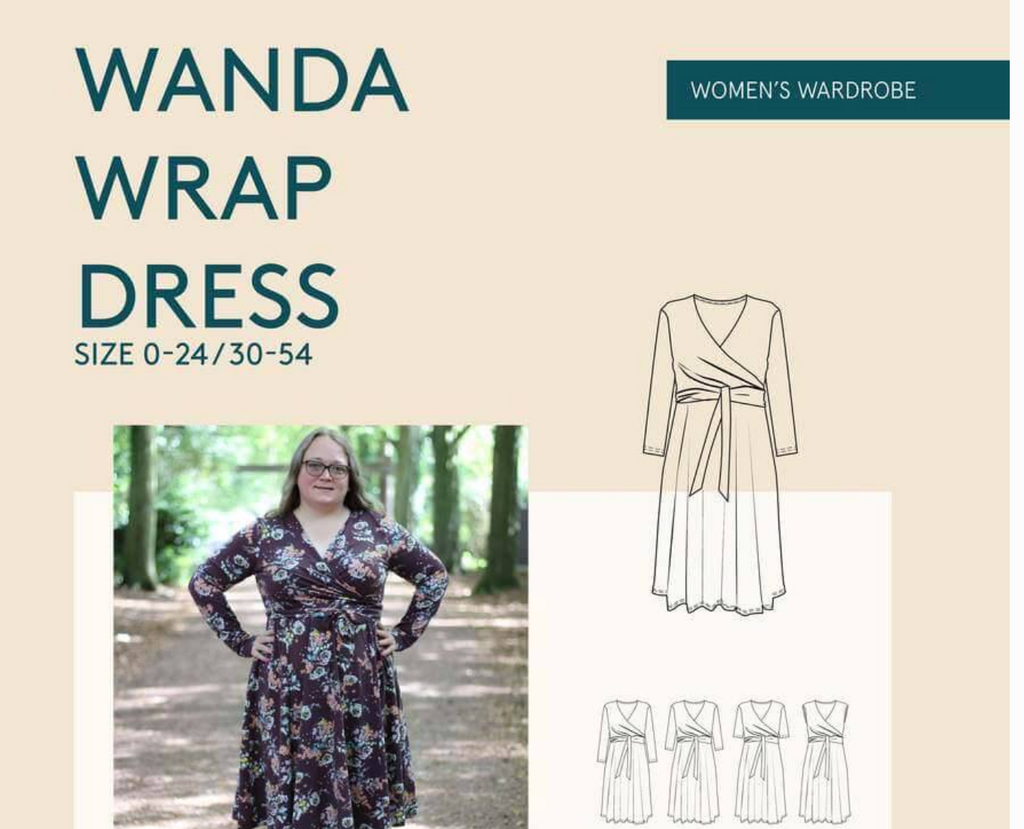 Wanda Wrap Dress Pattern -- Wardrobe by ...